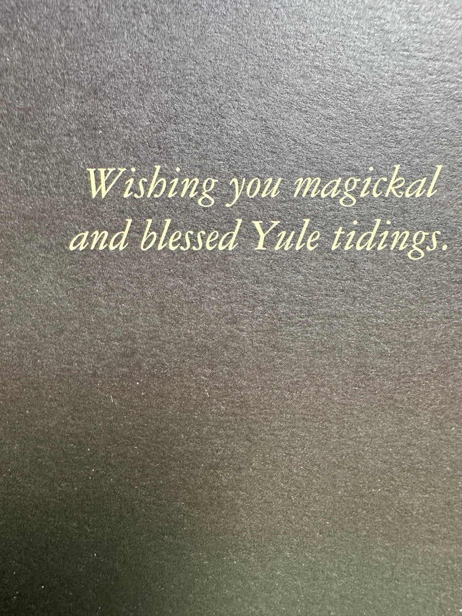 Yuletide Greetings Yule Christmas Greeting Card Just Witchy's