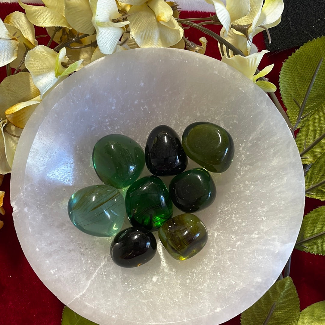 Green Obsidian Tumbled Just Witchy's