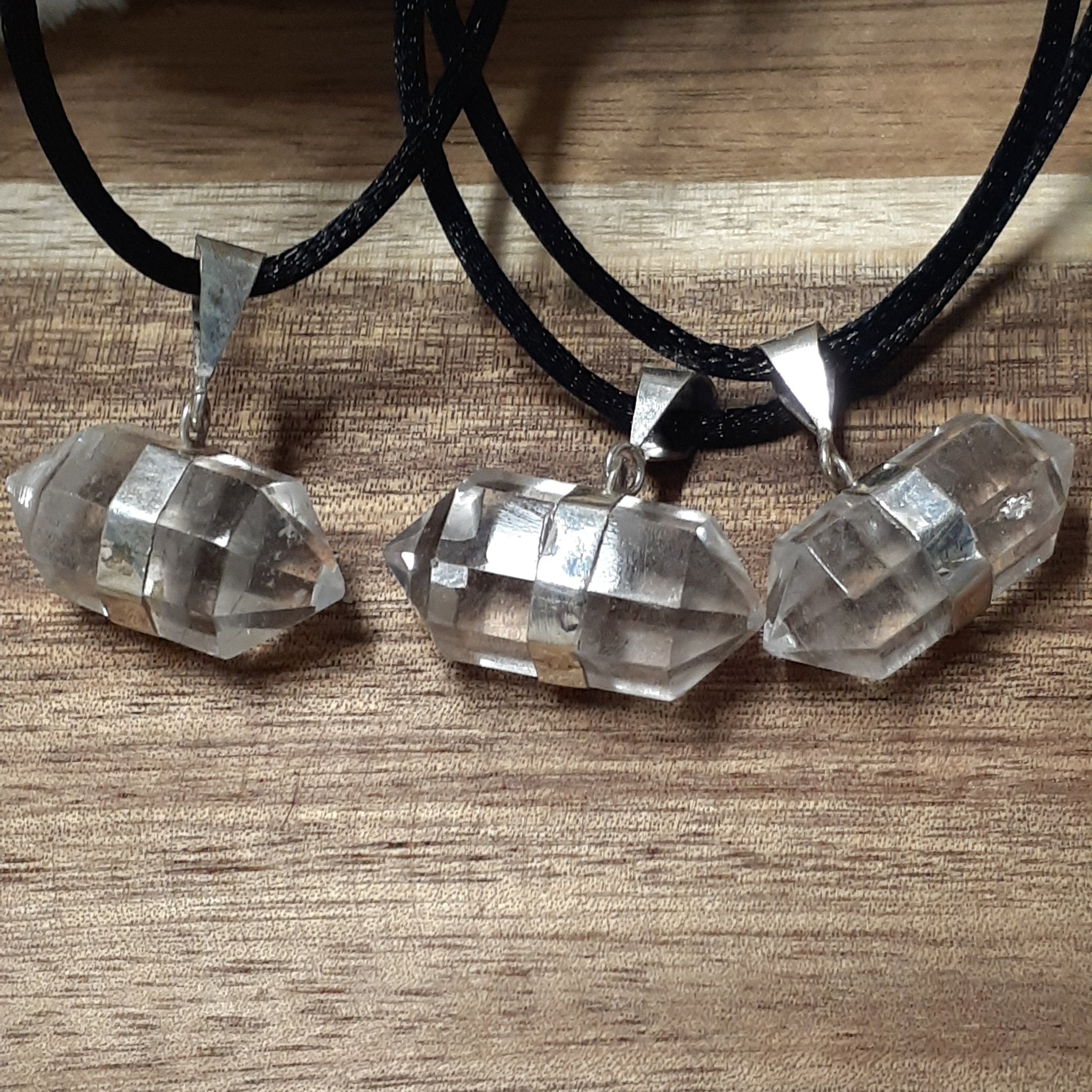 Clear Quartz Double Point Stone Pendant