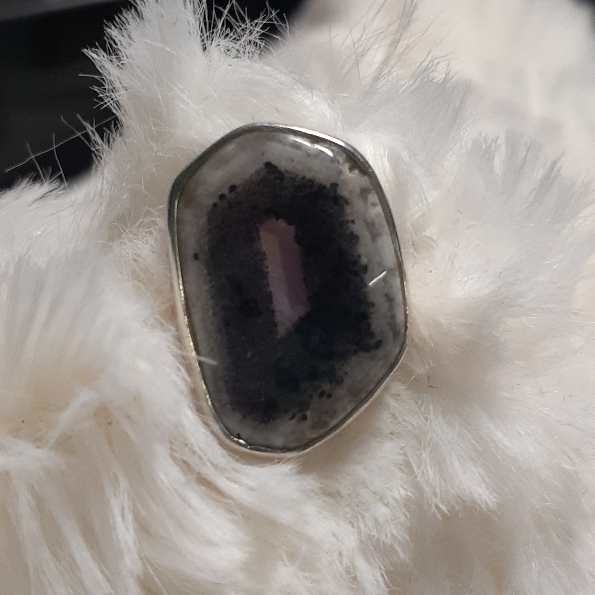 Auroralite Amethyst Freeform Ring