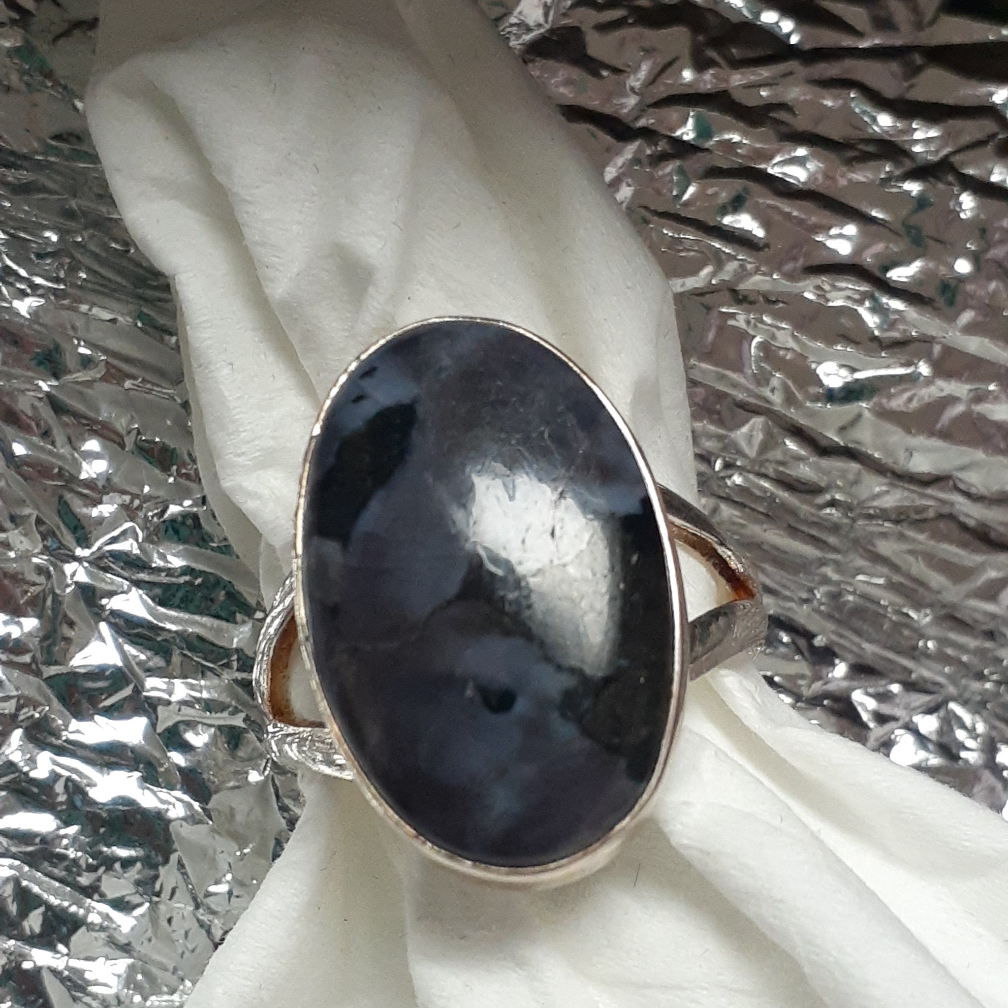 Merlinite Oval Ring