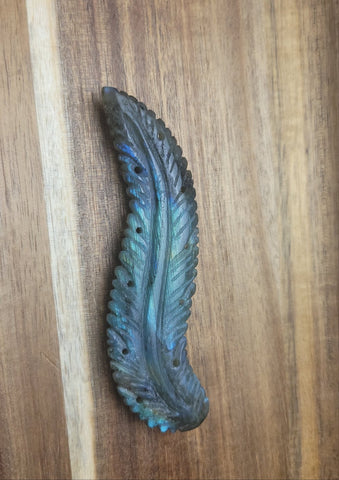 Labradorite Feather Shaped Specimen