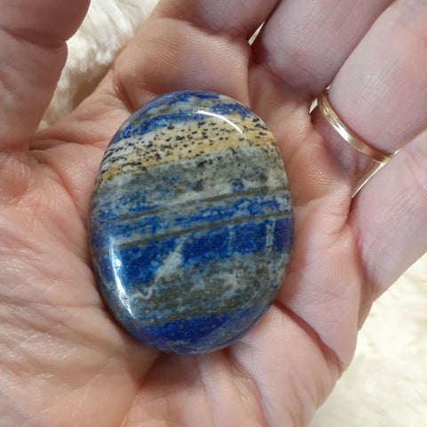 Lapis Lazuli Palm Stone Small