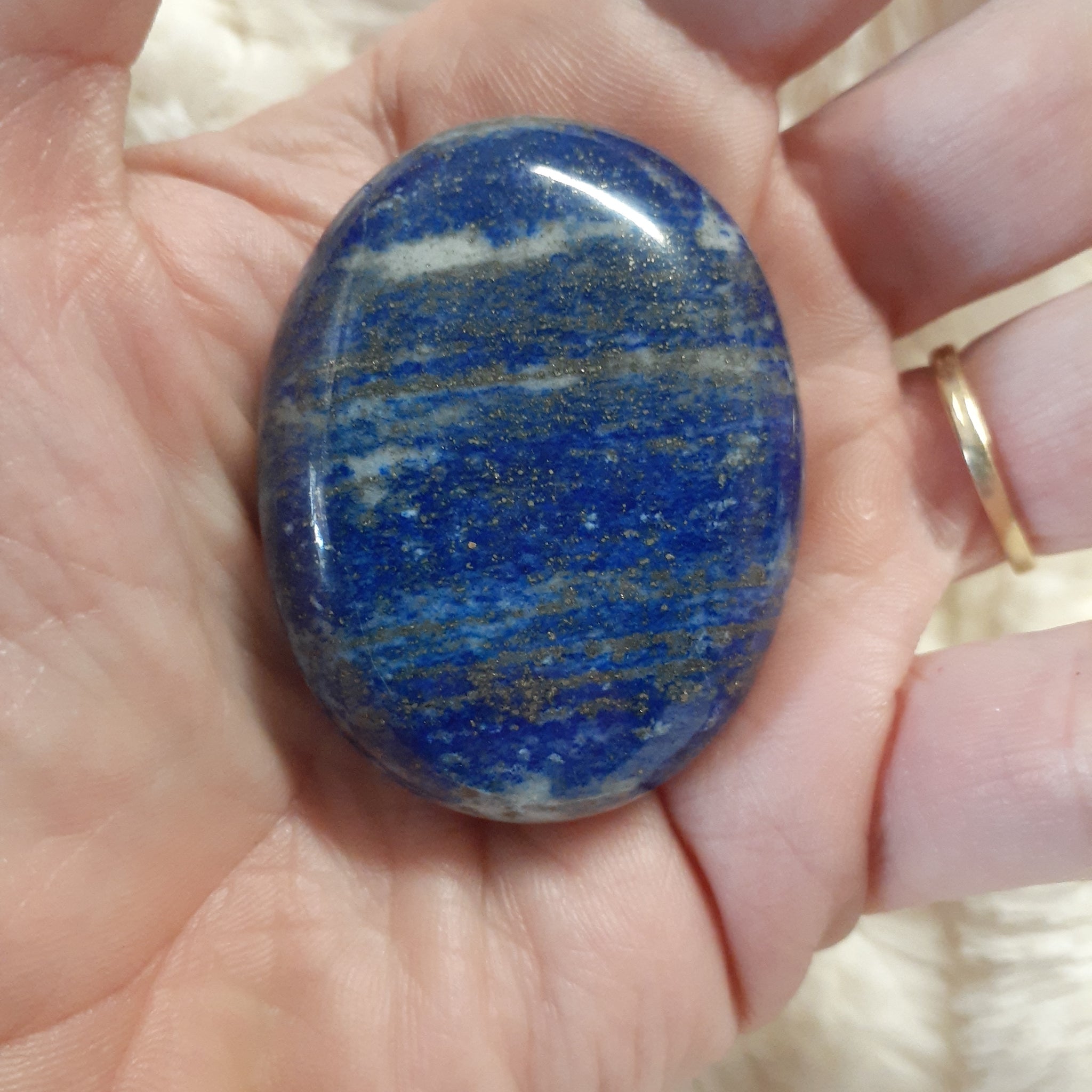 Lapis Lazuli Palm Stone Small