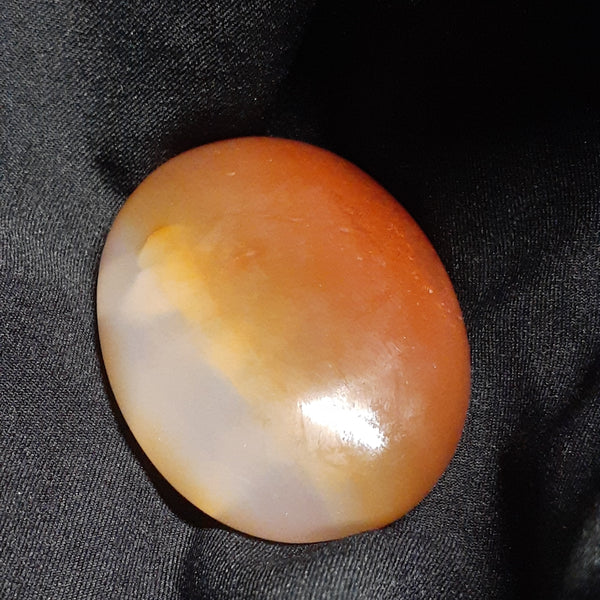 Banded Carnelian Palm Stones Small