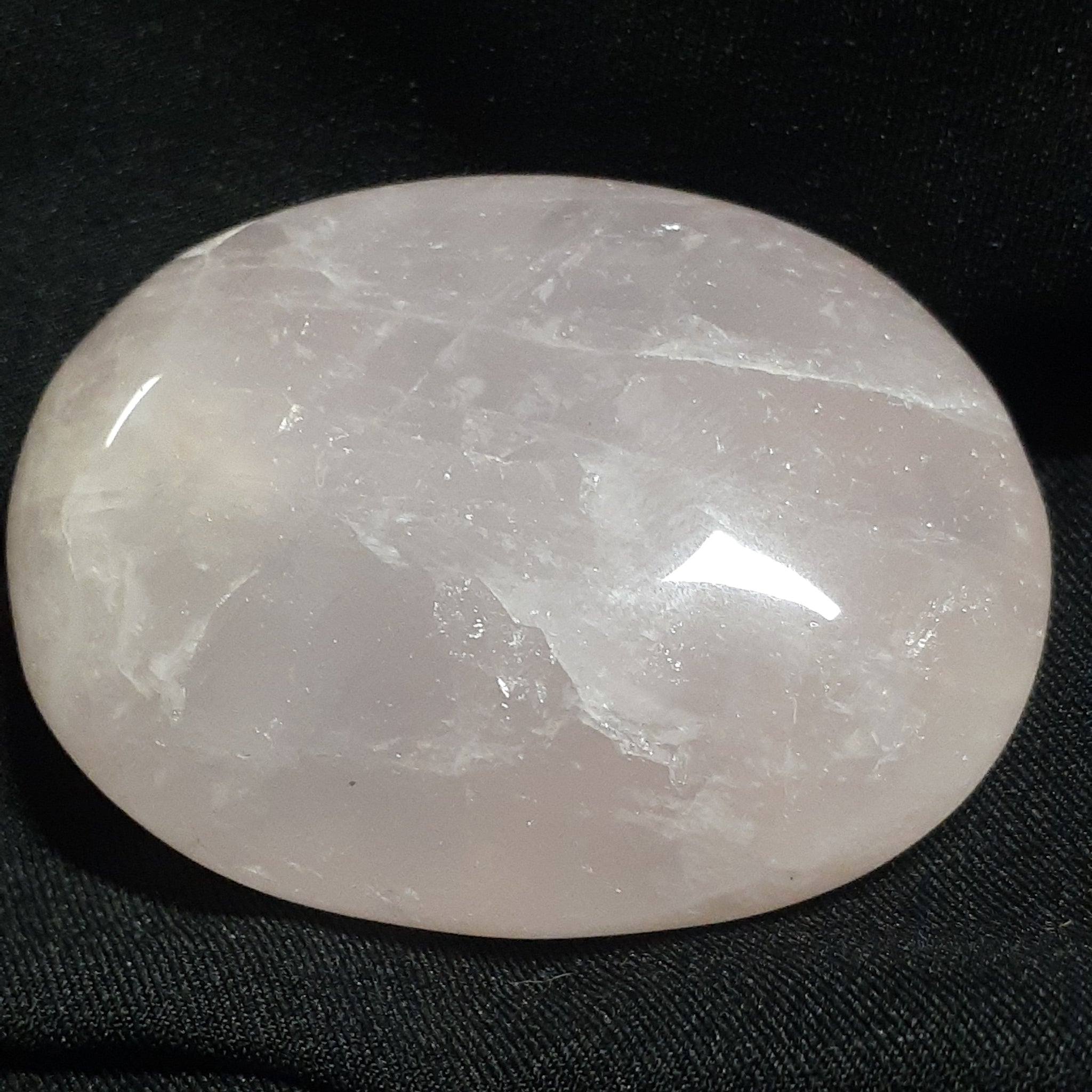 Rose Quartz Palm Stone Small