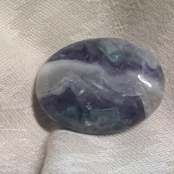 Rainbow Fluorite Palm Stone