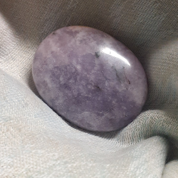 Lepidolite Palm Stone