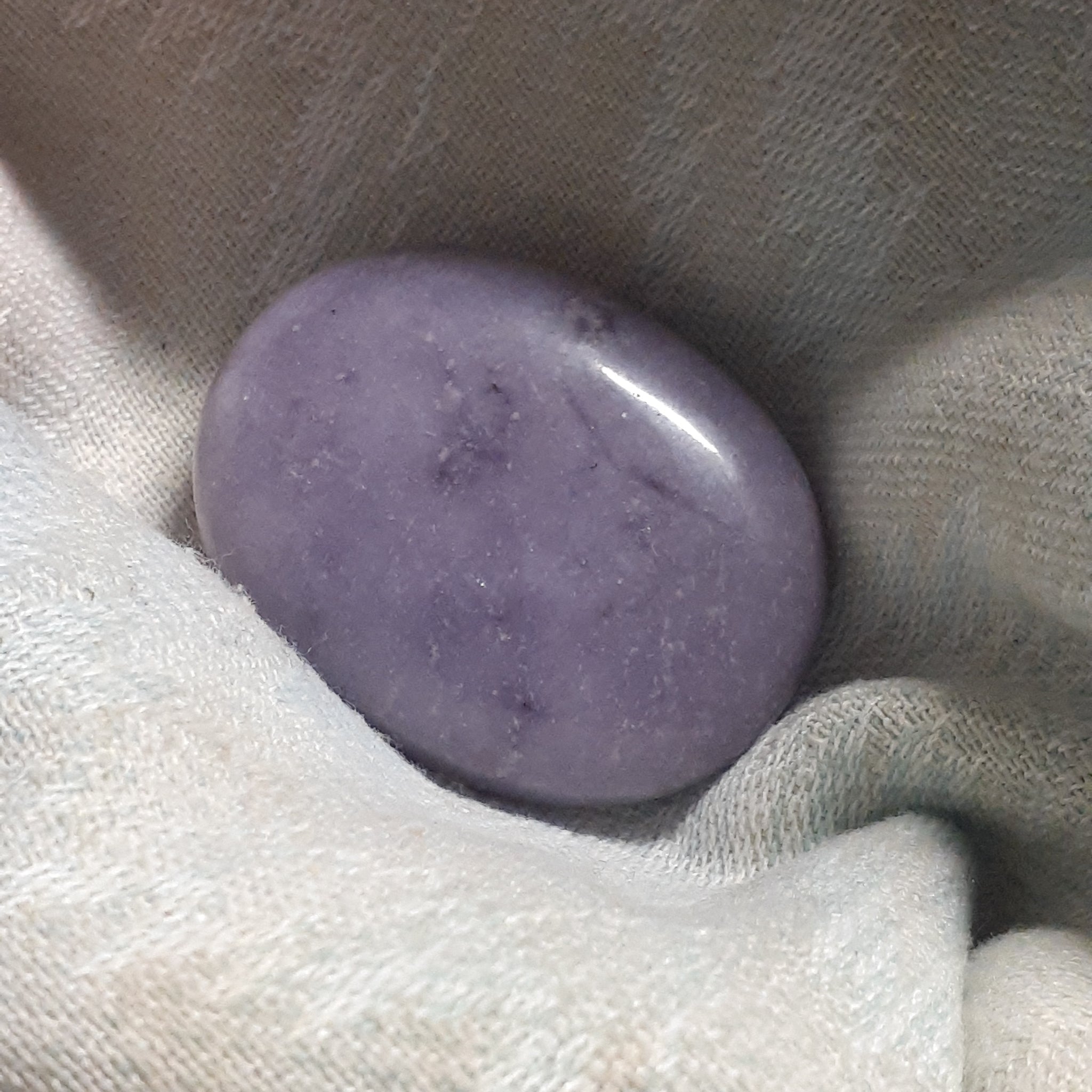 Lepidolite Palm Stone