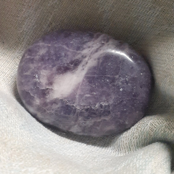 Lepidolite Palm Stone