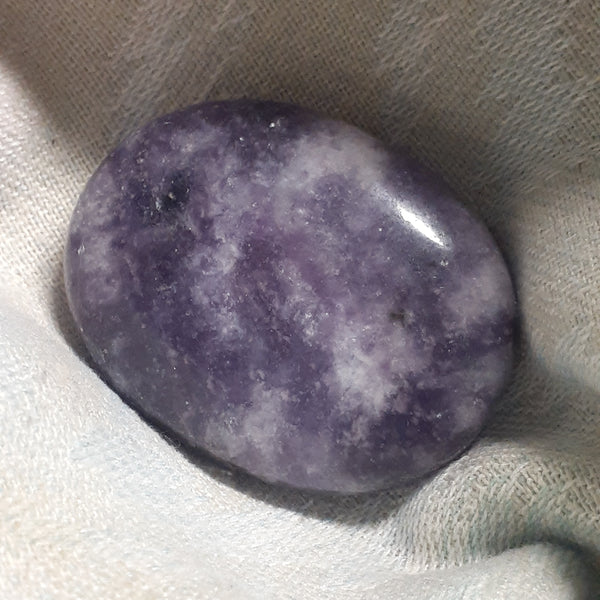 Lepidolite Palm Stone