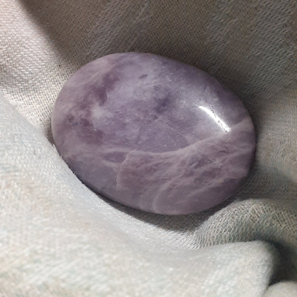 Lepidolite Palm Stone
