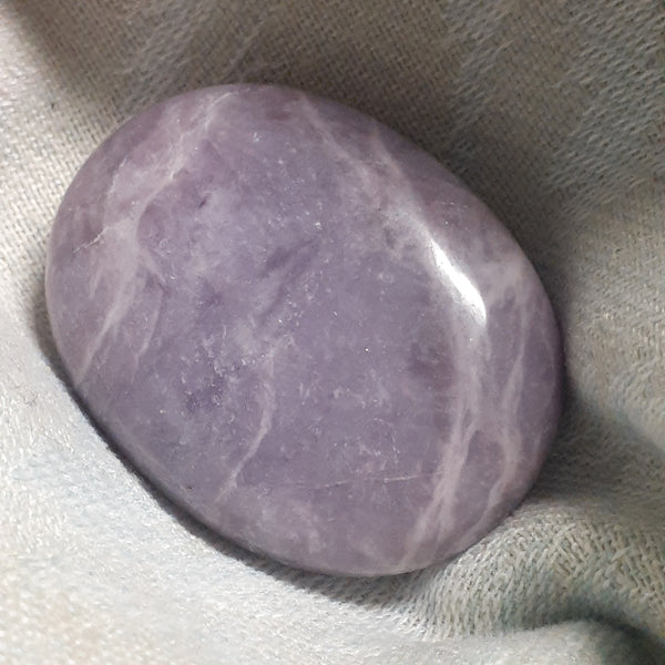Lepidolite Palm Stone