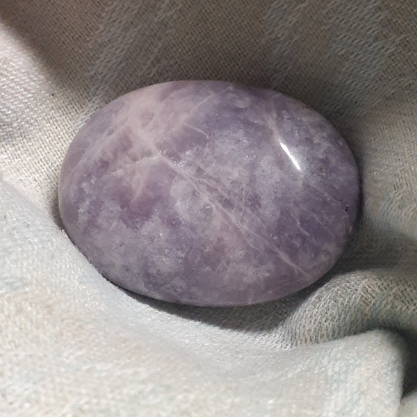 Lepidolite Palm Stone