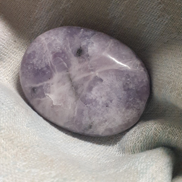Lepidolite Palm Stone