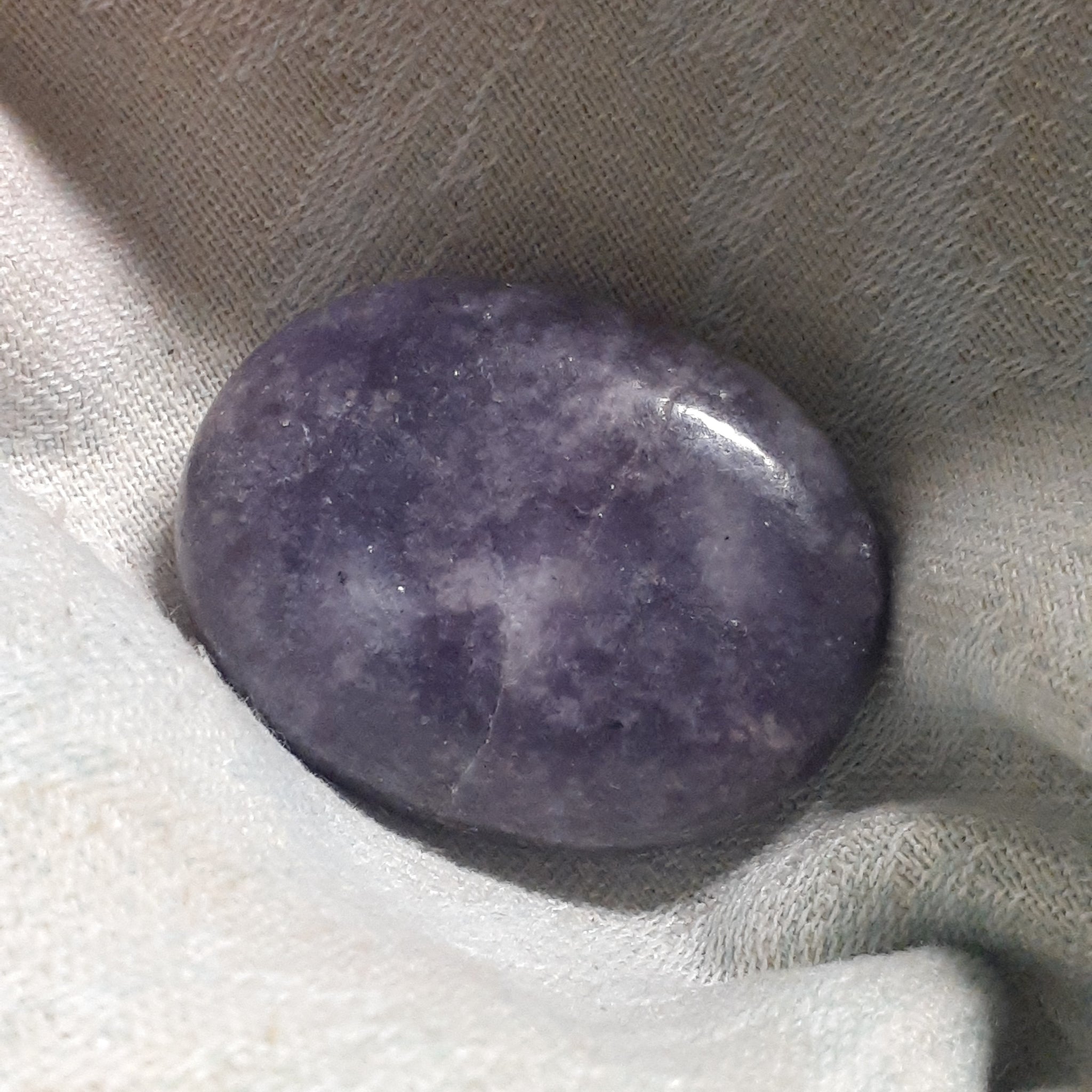 Lepidolite Palm Stone