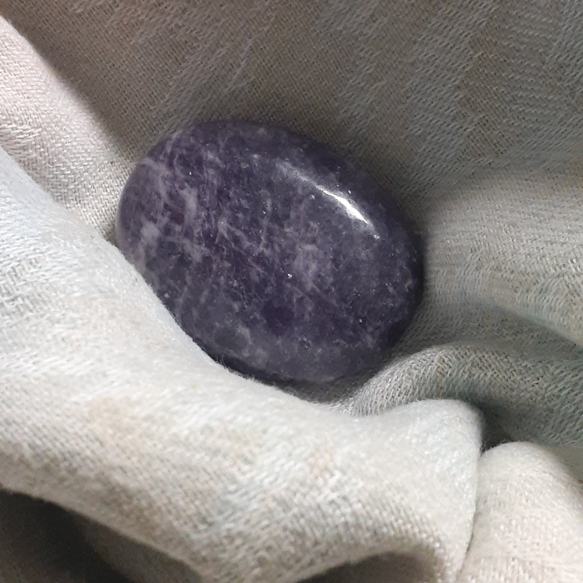 Lepidolite Palm Stone