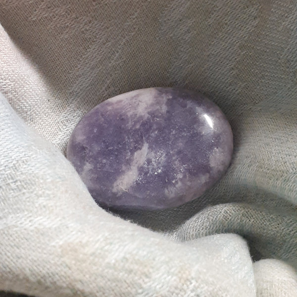 Lepidolite Palm Stone