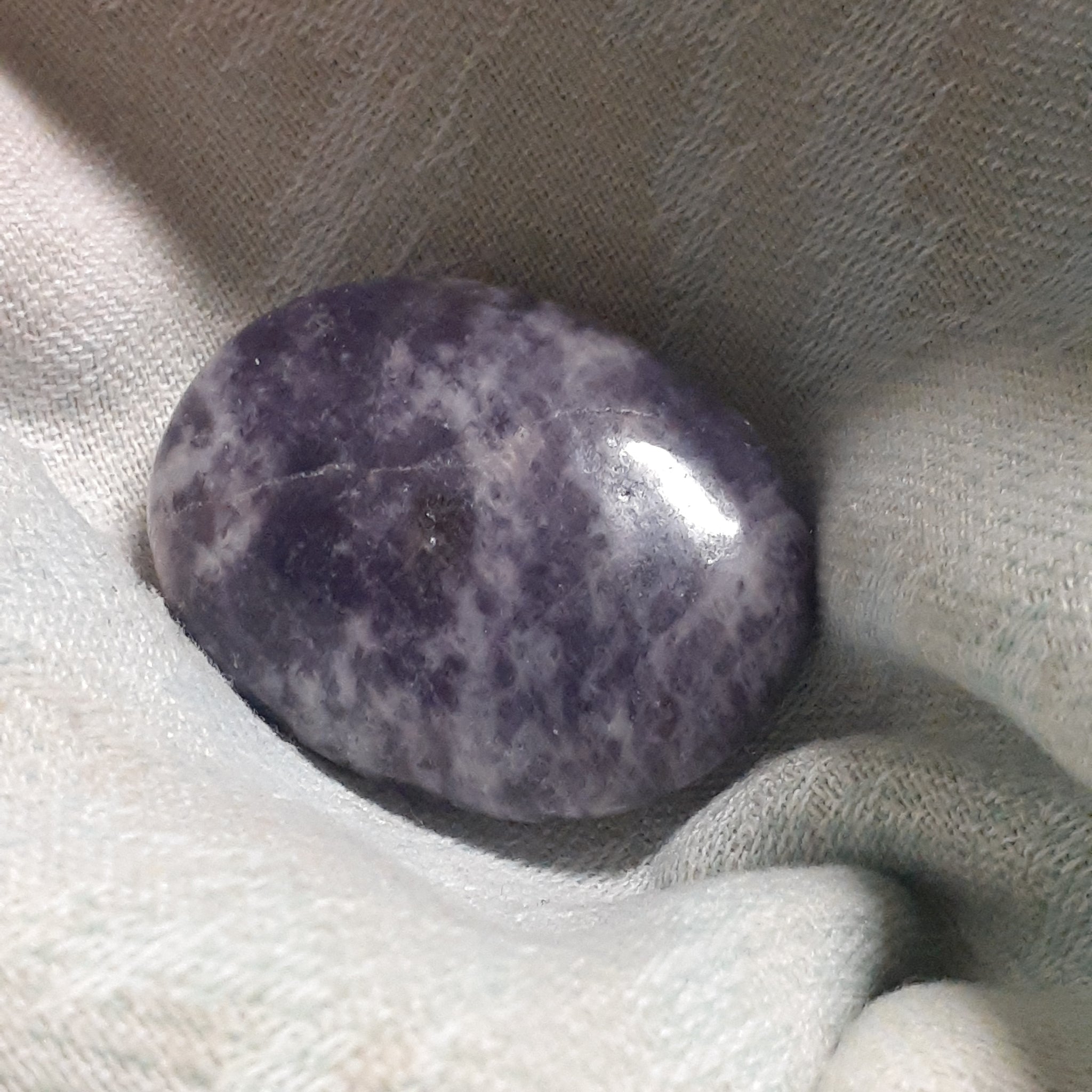 Lepidolite Palm Stone