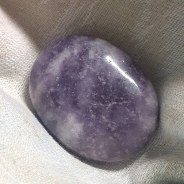 Lepidolite Palm Stone