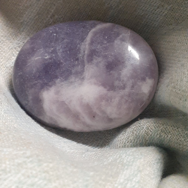 Lepidolite Palm Stone