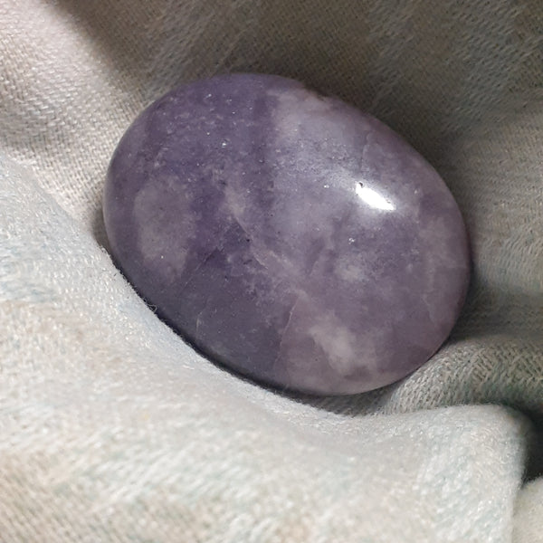 Lepidolite Palm Stone