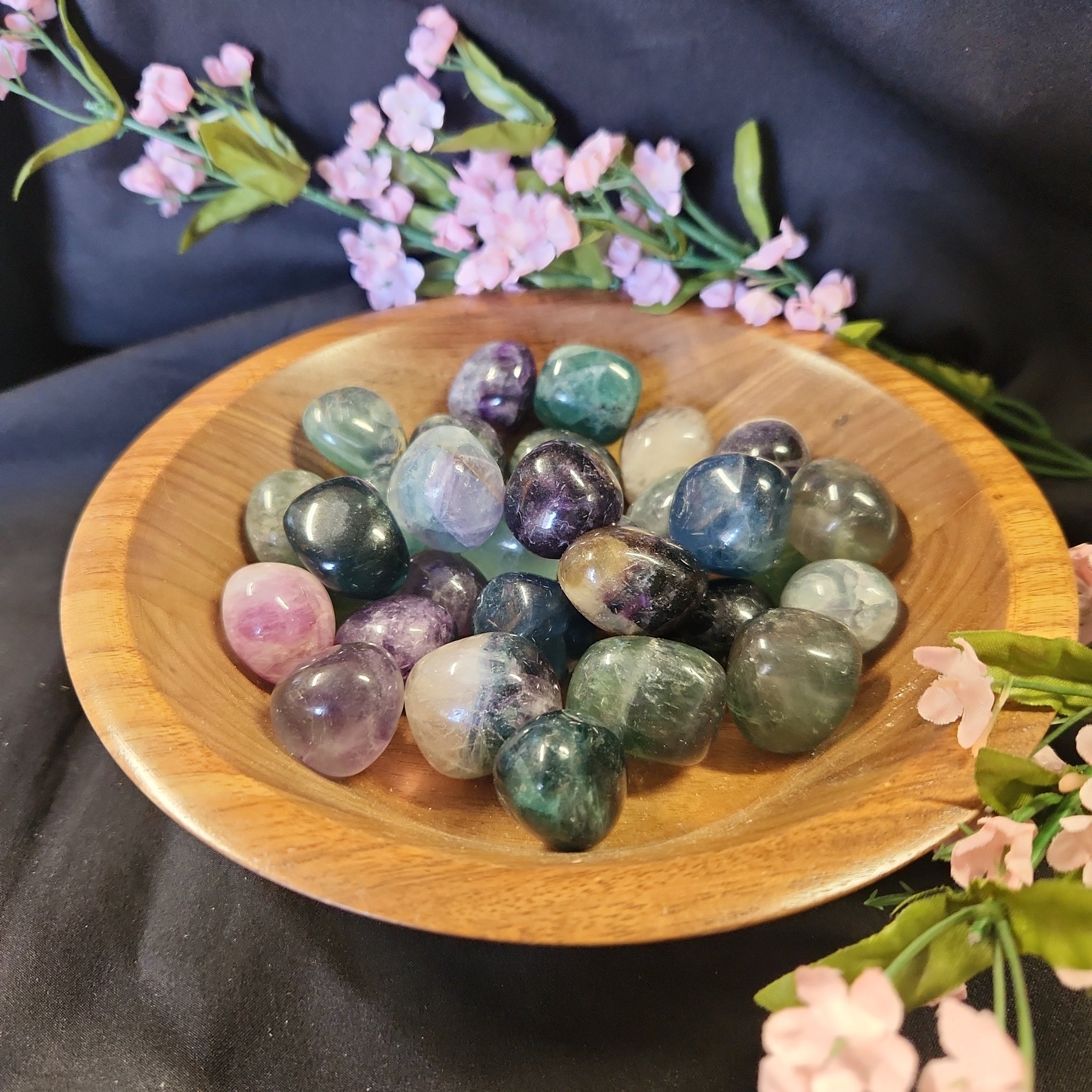 Rainbow Fluorite Tumbled