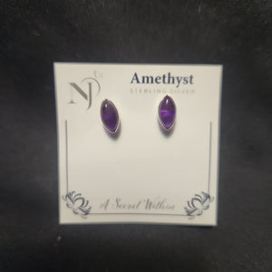 Sterling Silver Amethyst Earring