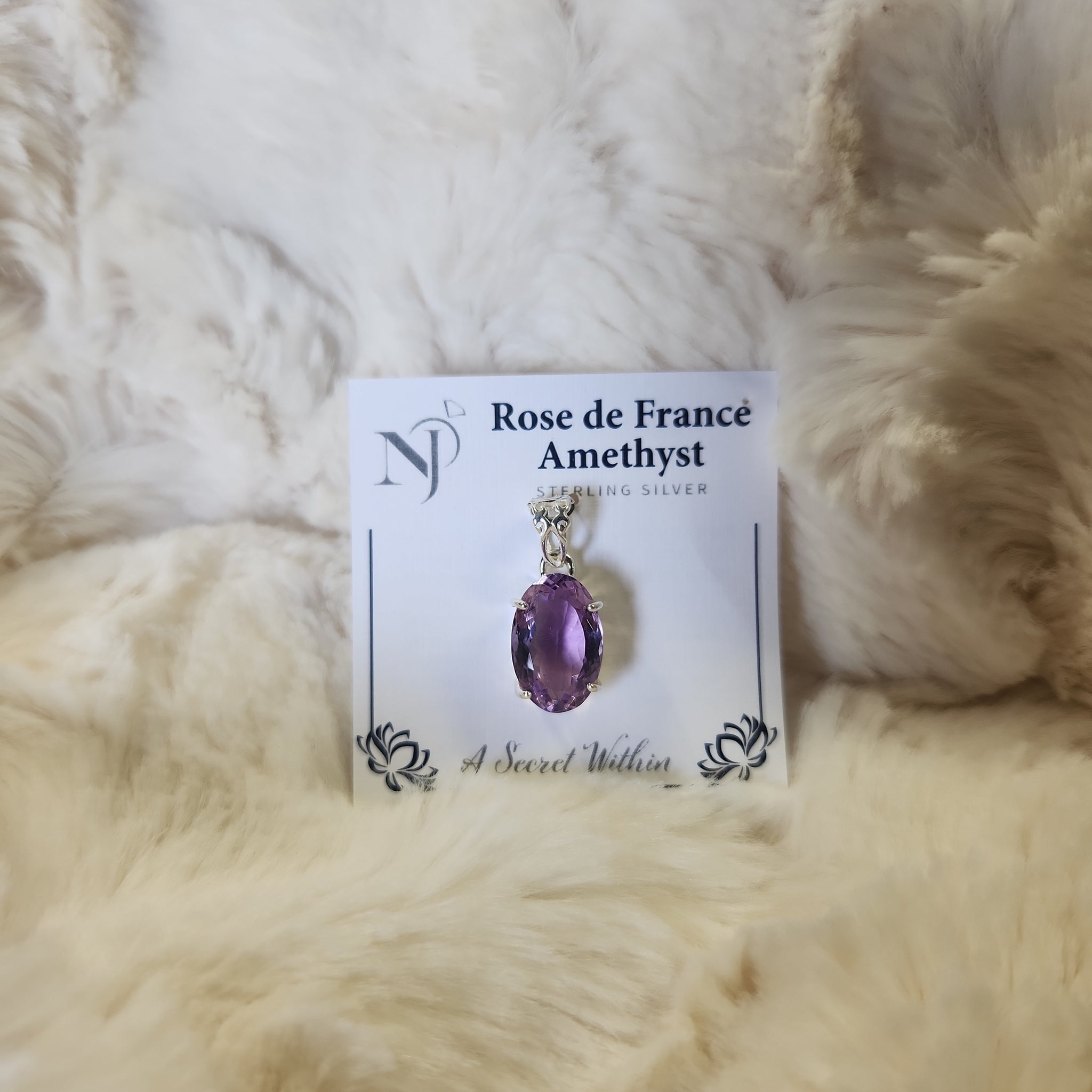 Rose de France Amethyst Pendant