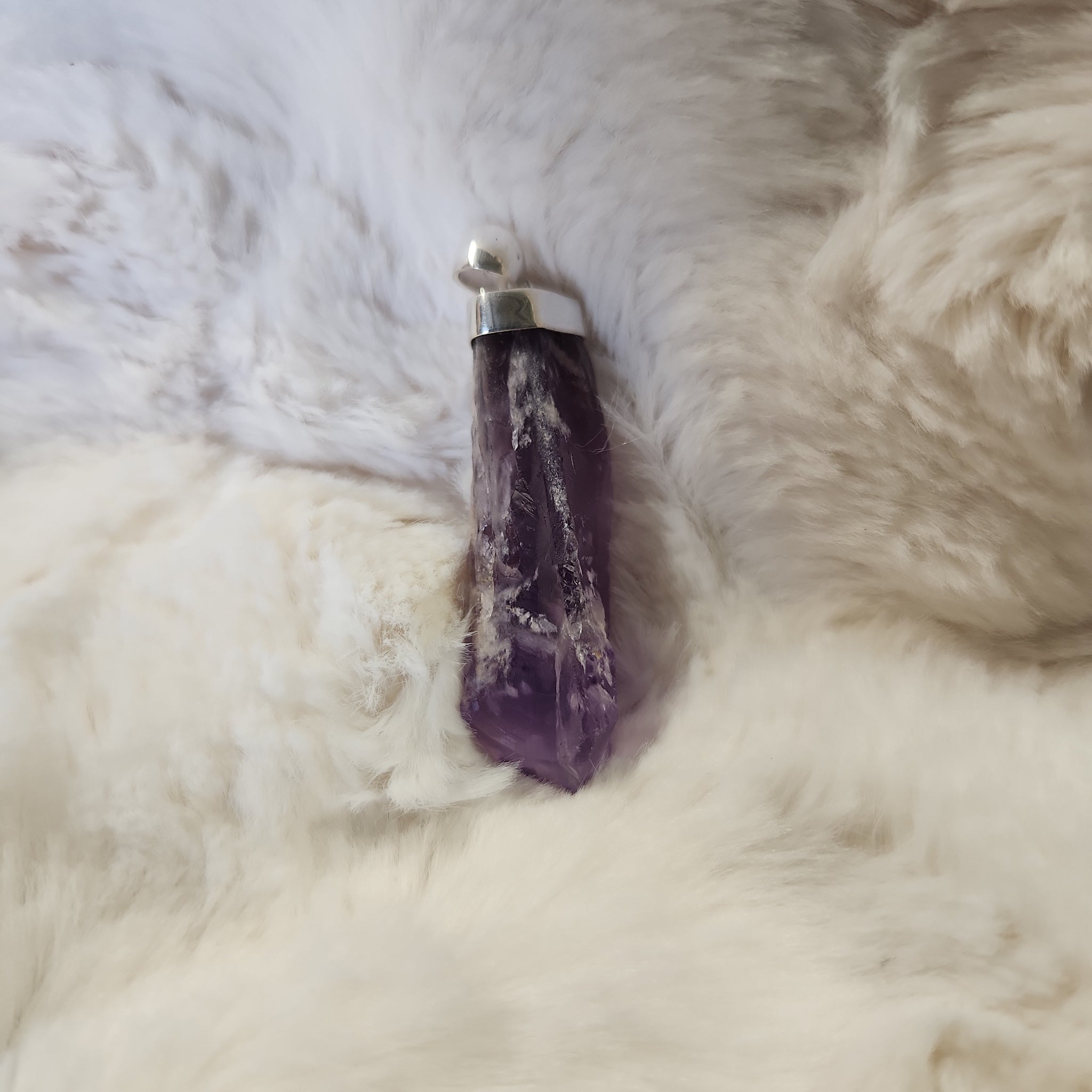 Amethyst Crystal Point Pendant