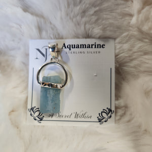 Aquamarine Rough  Pendant