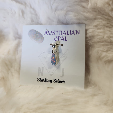 Australian Opal Teardrop Pendant
