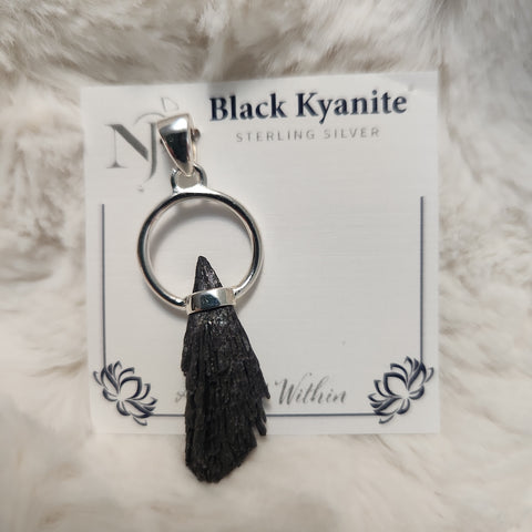 Black Kyanite Pendant