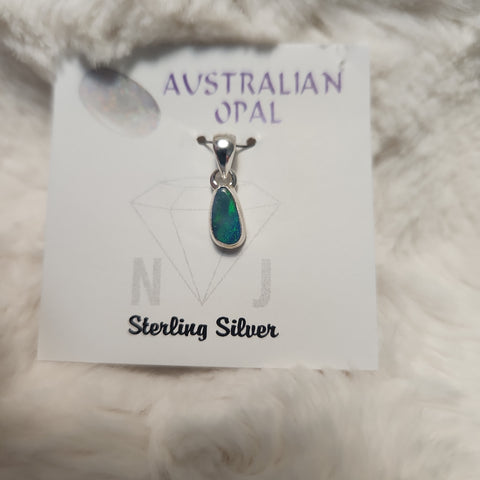 Australian Opal Oval Pendant