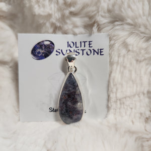 Iolite Teardrop Pendant