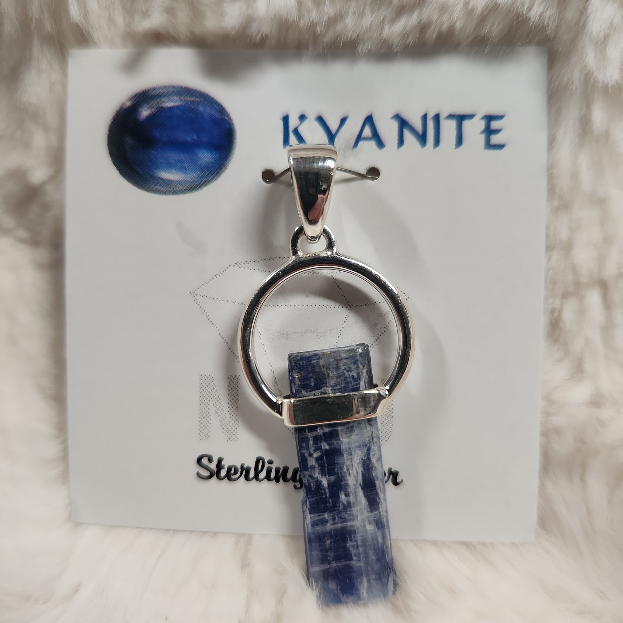 Blue Kyanite Rough Pendant