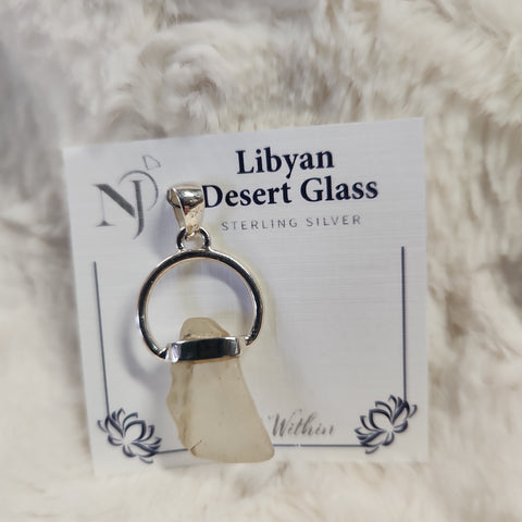 Libyan Desert Glass Freeform Pendant