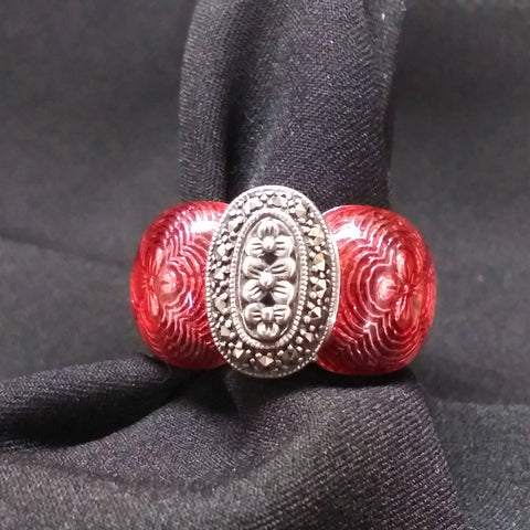 Cubic Zirconia Ring Hand Bead Set