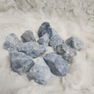 Blue Calcite Rough Raw  XL
