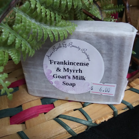 Frankincense and Myrrh Goat's Milk Bar Soap