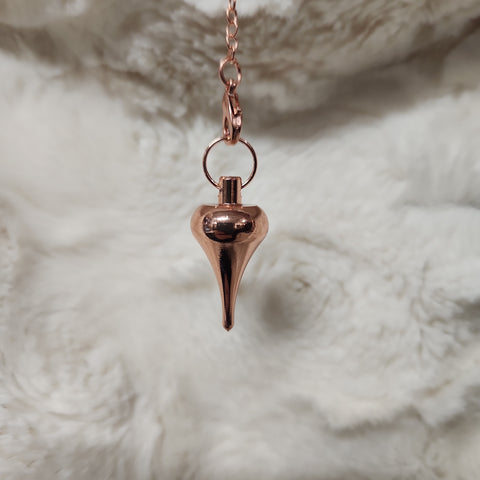 Copper Finish Pendulum with Chain