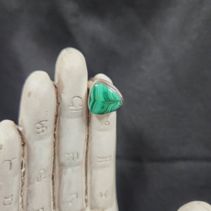 Malachite Silver Ring