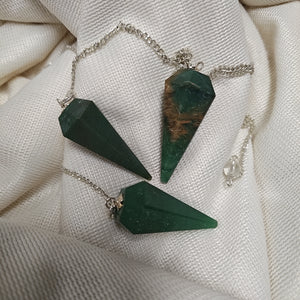 Green Agate Pendulum