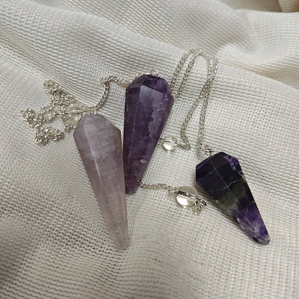 Multi Fluorite Pendulum with Chain