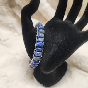 Lapis Lazuli  Stone Bangle Bracelet