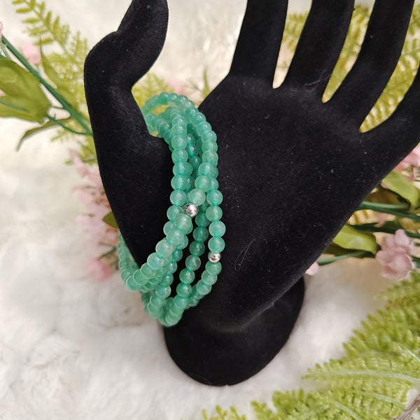 Green Aventurine  Stone Bead Bracelet 4mm