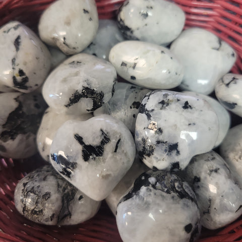 Rainbow Moonstone Heart