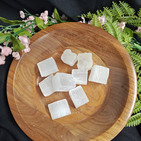 White Selenite Pieces