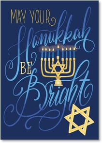 Hanukkah Card: Wishing you Blessings and Joy