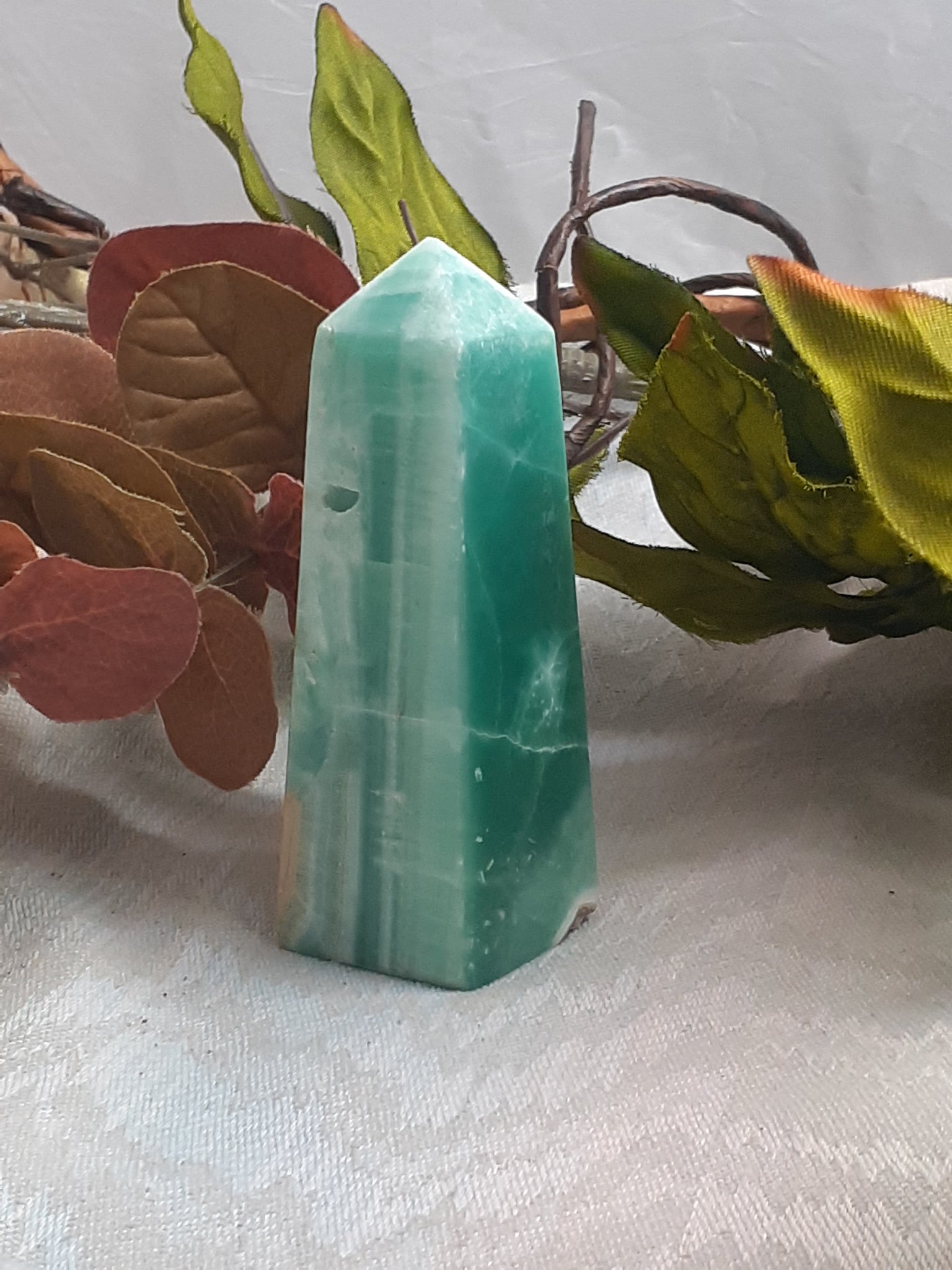 Pistachio Calcite Obelisk